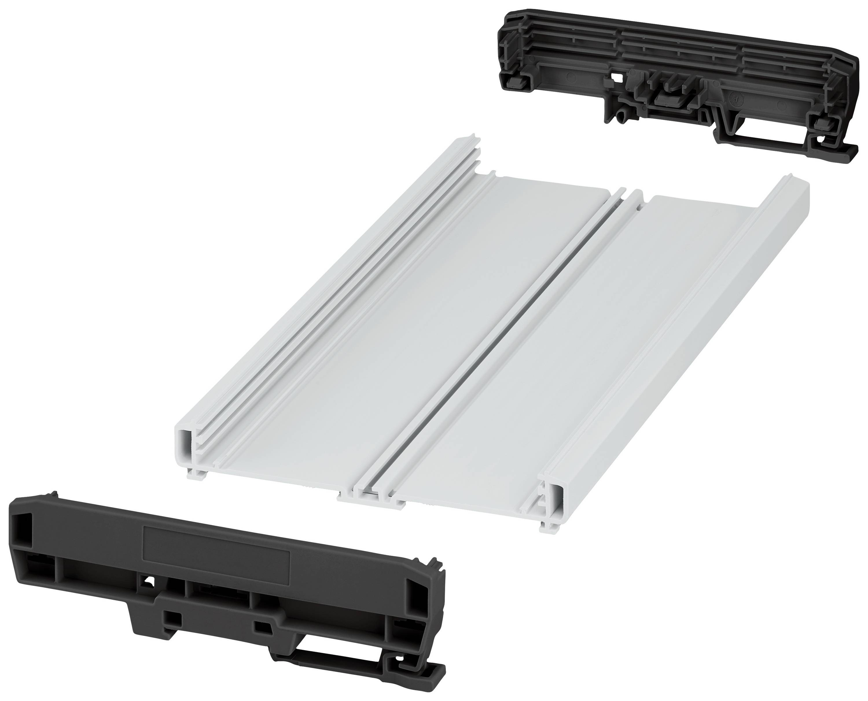 Phoenix Contact UM-PRO-KIT-B122-L250-7035 1310991 Contenitore a profilo 253.8 x 142.3 x 39.45 PA Grigio (RAL 7035), Nero (RAL 9005) 1 pz.