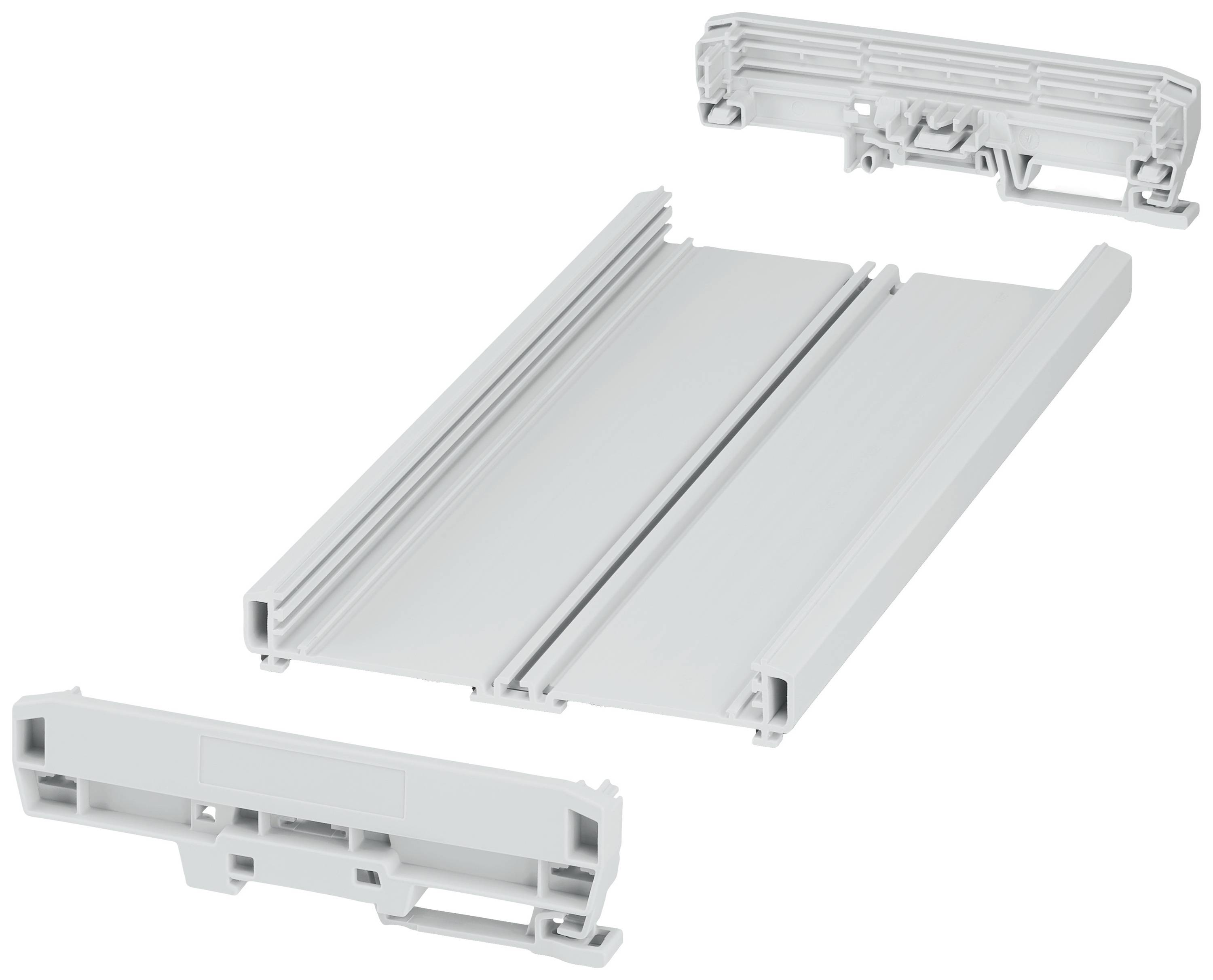 Phoenix Contact UM-BASIC-KIT-B122-L250-7035 1300367 Contenitore a profilo 253.8 x 142.3 x 39.45 PVC Grigio (RAL 7035) 1 pz.