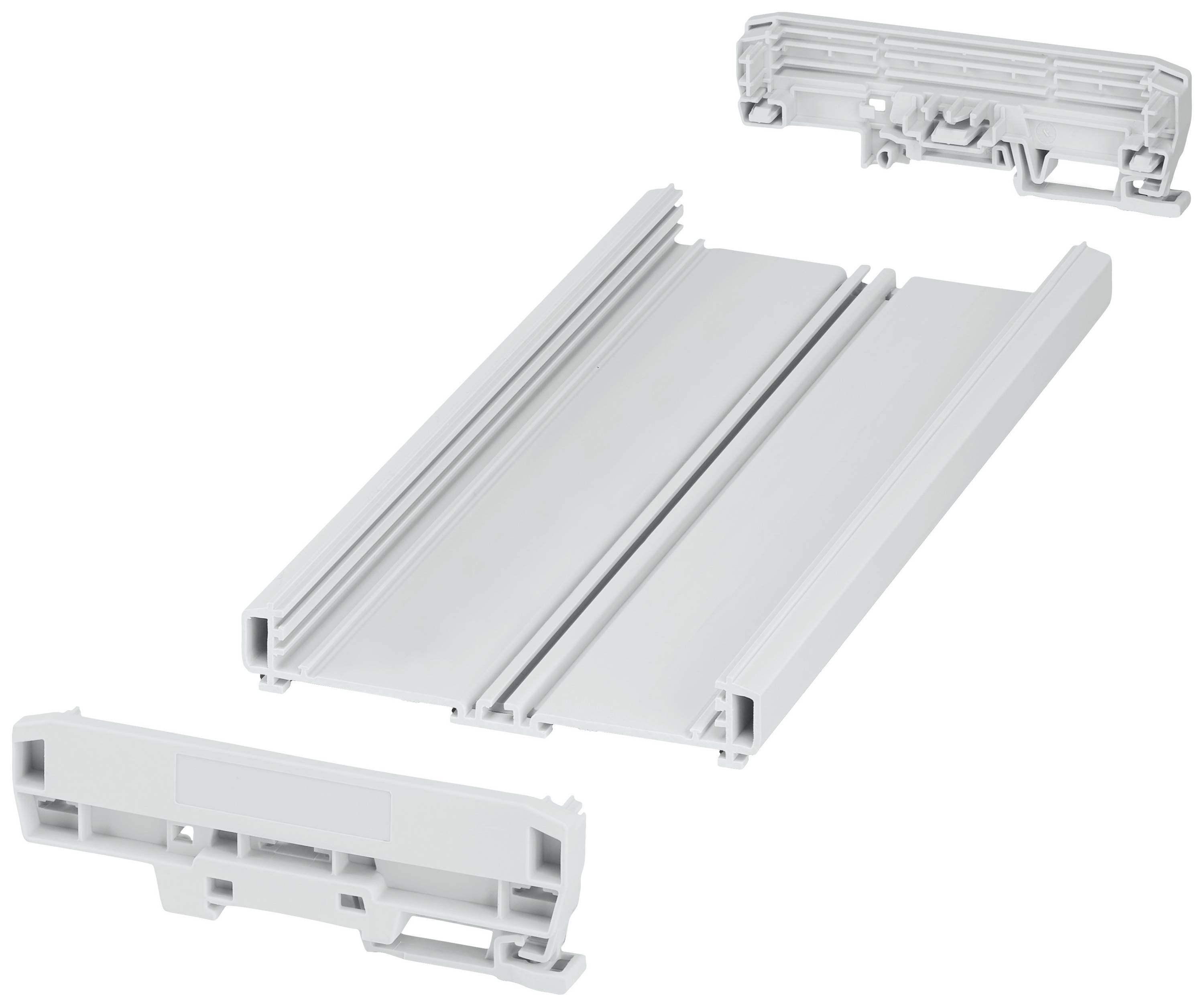 Phoenix Contact UM-BASIC-KIT-B108-L250-7035 1300359 Contenitore a profilo 253.8 x 127.8 x 39.45 PVC Grigio (RAL 7035) 1 pz.