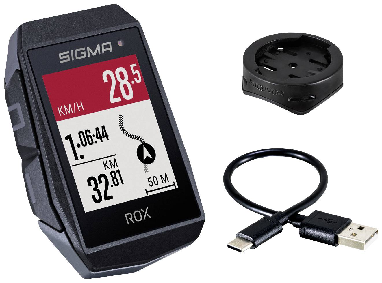 Sigma ROX 11.1 EVO Basic Navigatore per bicicletta Bicicletta GPS, GLONASS, protetto dagli spruzzi dacqua