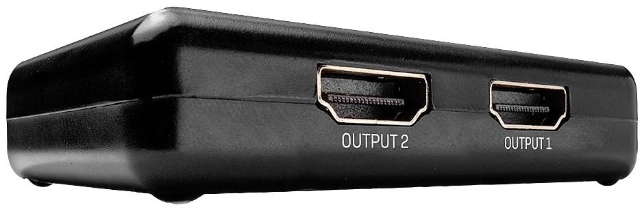 LINDY 38357 2 Porte Distributore, splitter HDMI 3840 x 2160 Pixel Nero
