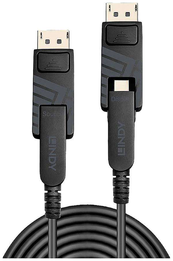 LINDY USB prepojovací kábel Mini DisplayPort konektory, Mini DisplayPort konektory 40.00 m čierna 38483 8K UHD Kábel DisplayPort