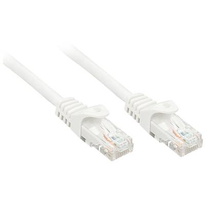 Dva biele ethernetové káble s priesvitnými konektormi, pripravené na prepojenie sieťových zariadení.