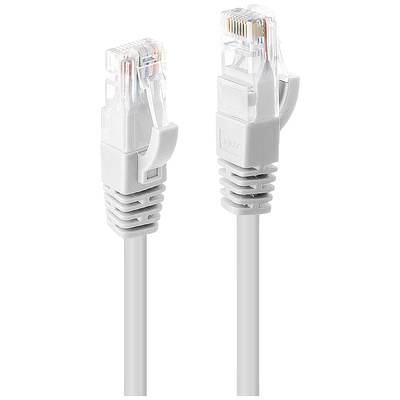 Dva sivé ethernetové káble s priehľadnými konektormi. Káble sú umiestnené vedľa seba, konektory smerujú nahor.