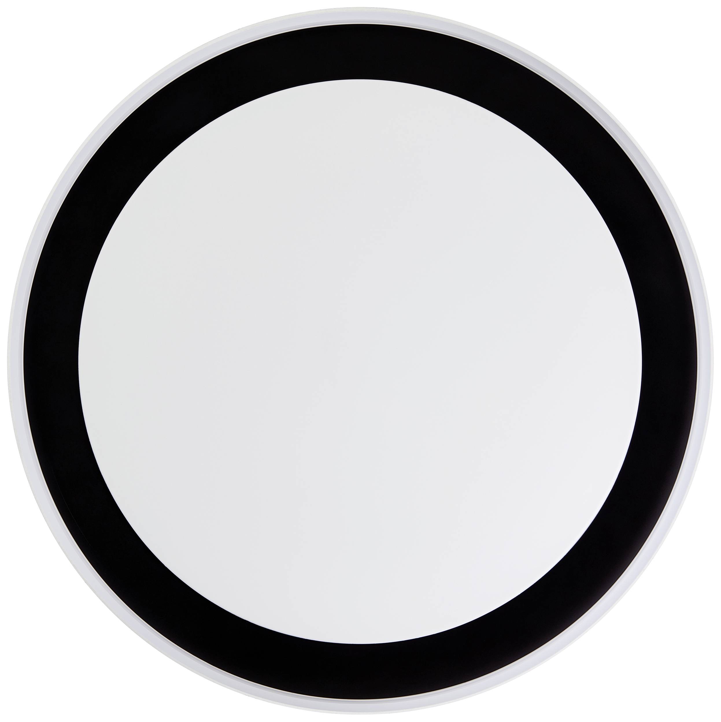 Okrúhle zrkadlo s čiernym lemom.
