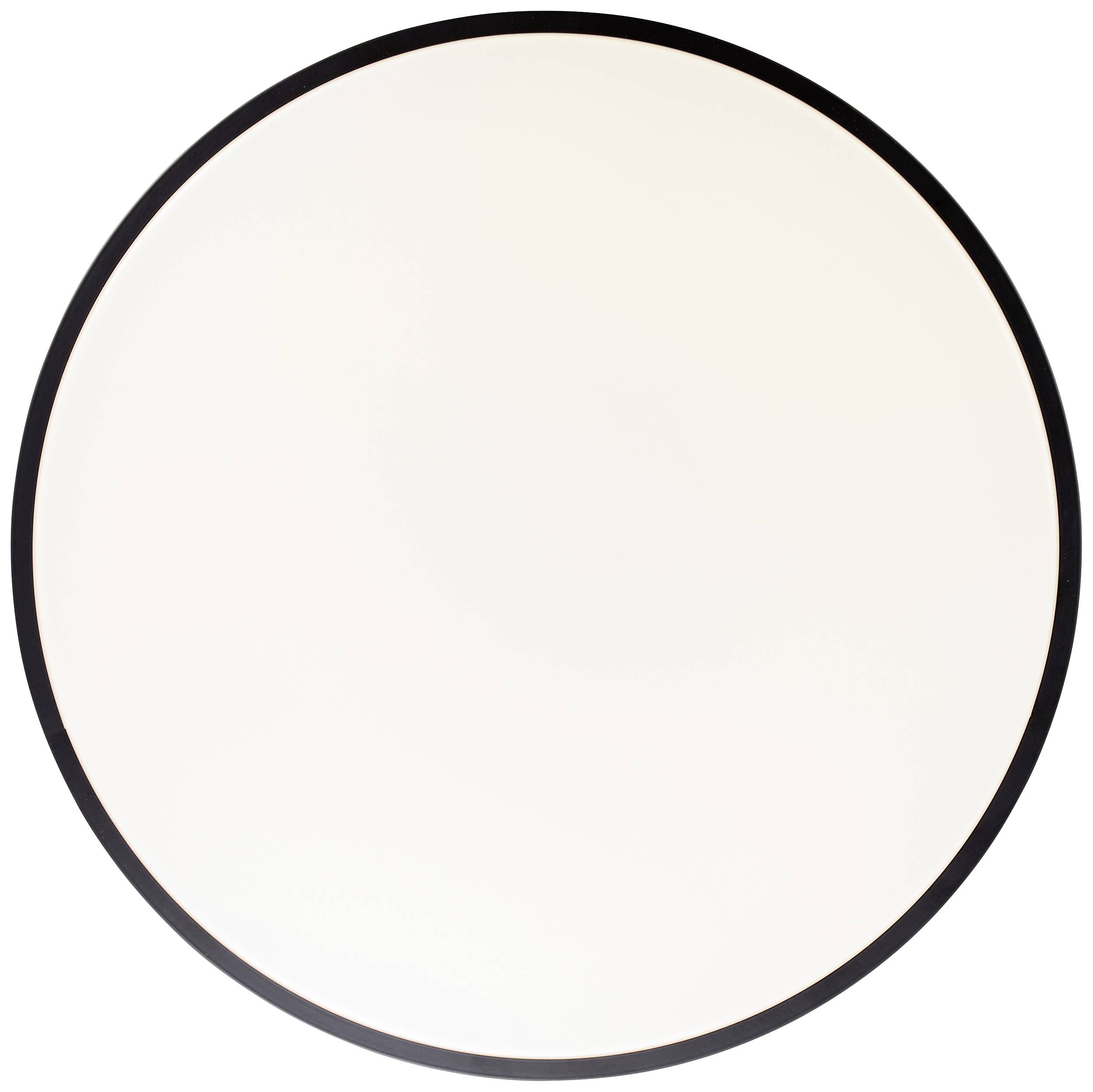 Veľký, svetlý kruh s tenkým tmavým okrajom na bielom pozadí.