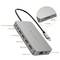 USB-C hub so 7 portami: 3,5 mm audio, 2x USB-A, 2x HDMI, Gigabit Ethernet, Micro SD a SD. Podporuje 5 Gbps, 4K 30/60 Hz, 100W PD.