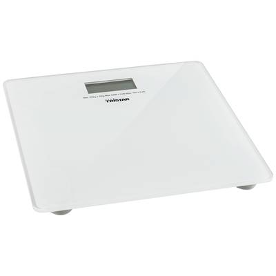 Digitálna osobná váha so skleneným povrchom a displejom, vhodná do 150 kg.