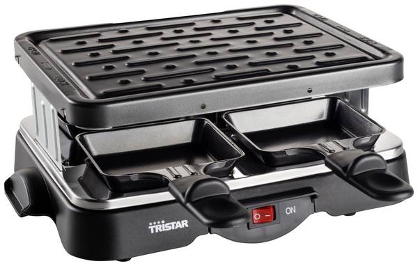 Tristar RA-2949 raclette gril 4 panvice čierna