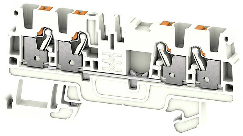 Weidmüller 2690470000 Morsetto per cavo di terra morsetto Push-In, Connettore Bianco 50 pz.