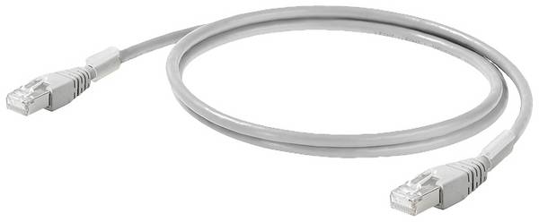 Weidmüller 2661950200 RJ45 sieťové káble, prepojovacie káble CAT 6A S/FTP 2.00 m sivá 1 ks
