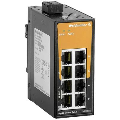 Weidmüller IE-SW-EL08-8GT-MINI priemyselný ethernetový switch 10 / 100 / 1000 MBit/s