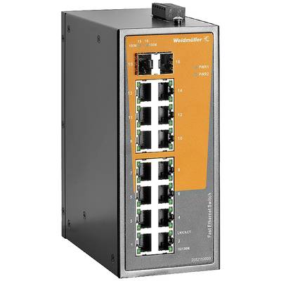 Weidmüller IE-SW-EL16-14TX-2FESFP priemyselný ethernetový switch 10 / 100 MBit/s