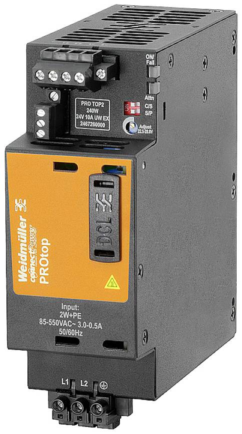 Weidmüller PRO TOP2 240W 24V 10A UW EX Alimentatore a commutazione. 24 V 10 A