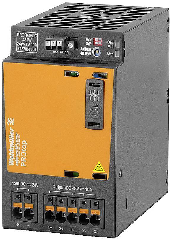 Weidmüller PRO TOPDC 24V/48V 10A Convertitore DC/DC 56 V 10 A 480 W