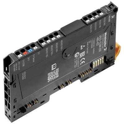 Elektrický modul s viacerými konektormi a označeniami, pravdepodobne určený pre priemyselné riadiace aplikácie.