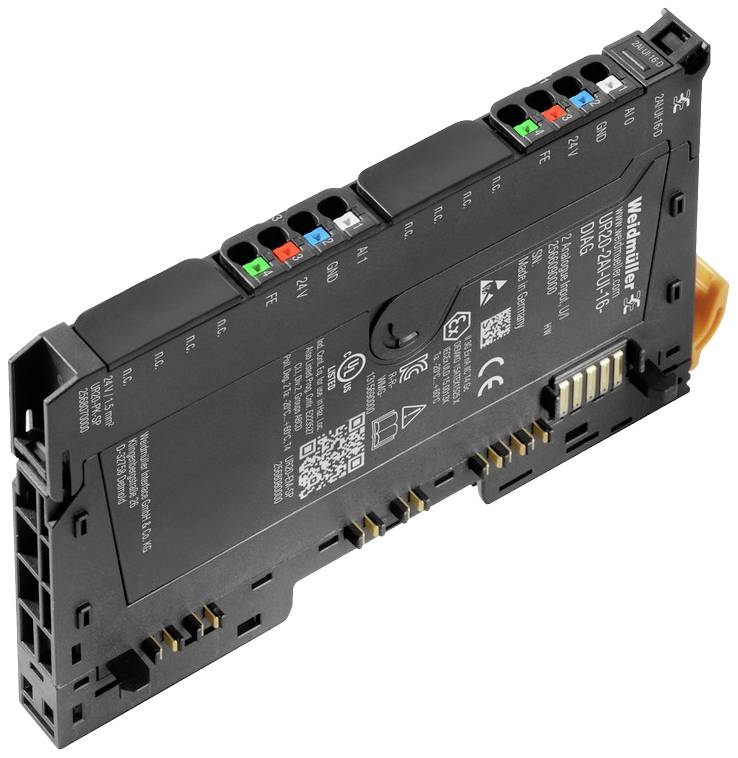 Weidmüller UR20-2AI-UI-16-DIAG 2566090000 PLC-ingangsmodule 24 V/DC afbeelding