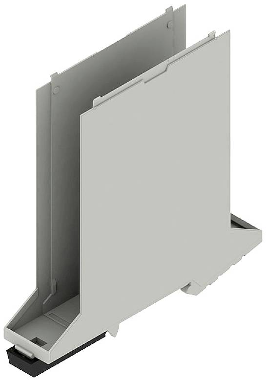 Weidmüller CH20M22 B AGY/BK 3747 základný prvok puzdra na DIN lištu uzavretá, s vetracími otvormi , pre montáž na DIN lištu 22.5 x 109.3 plast sivá 10 ks