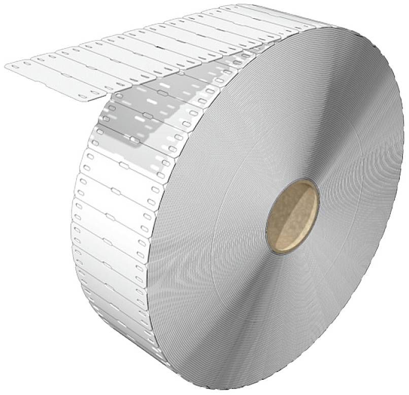 Weidm&uuml;ller 2712110000 SFX 11/60 MM BP WS Kabelmarkeringssysteem Markeringsvlak: 10.5 x 44 mm Wit 6000 stuk(s)