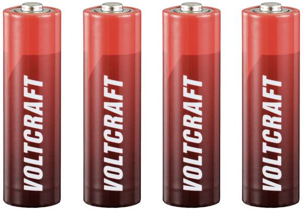 VOLTCRAFT Industrial LR6 tužková batéria typu AA alkalicko-mangánová, 3000 mAh, 1.5 V, 4 ks