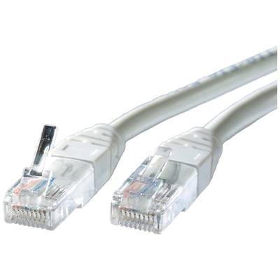 Roline 21.15.0505 RJ45 sieťové káble, prepojovacie káble CAT 5e U/UTP 5.00 m sivá 1 ks