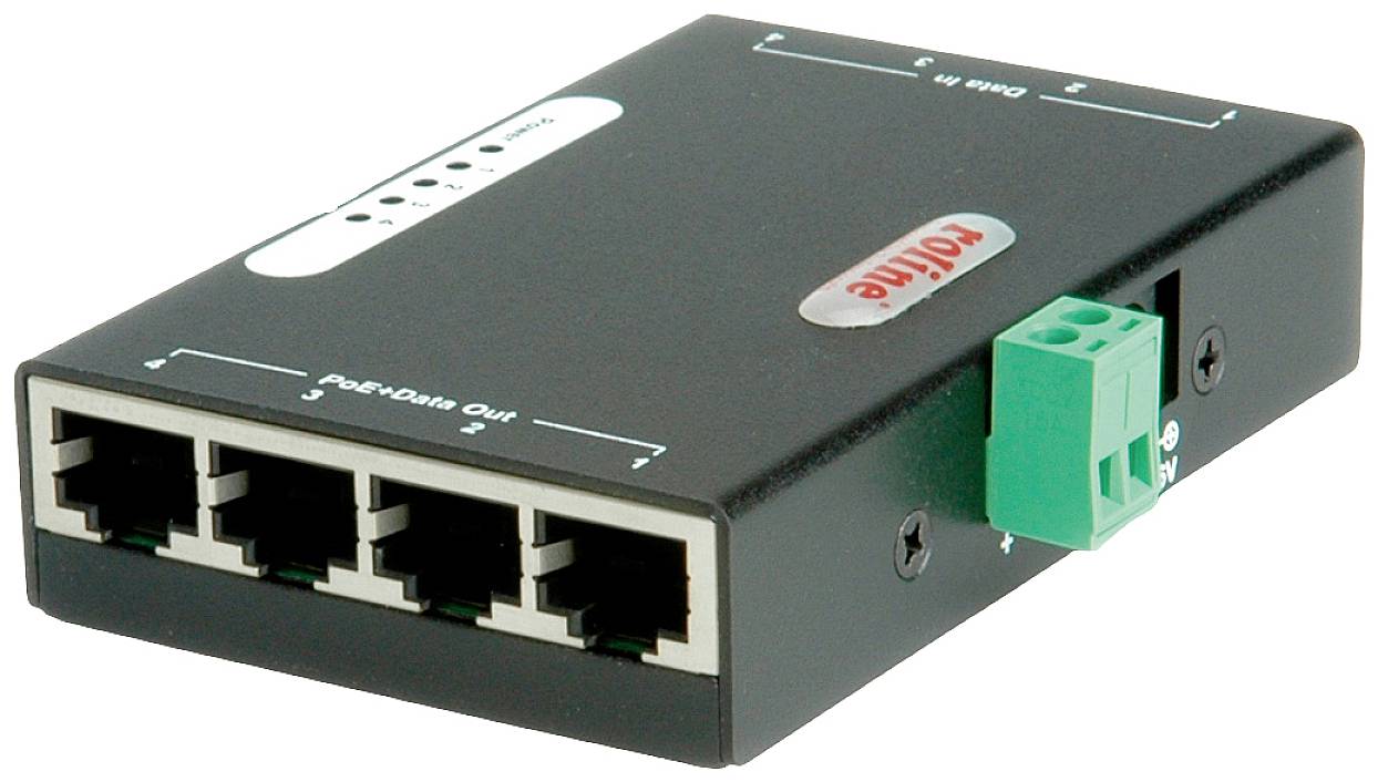 Roline Iniettore PoE 10 / 100 / 1000 MBit/s IEEE 802.3af (12.95 W)