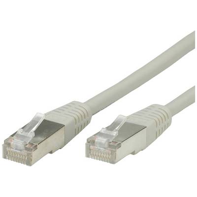 Sivý ethernetový kábel s dvomi RJ45 konektormi, používaný na sieťové pripojenie.