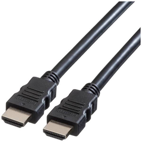 Roline HDMI prepojovací kábel Zástrčka HDMI-A, Zástrčka HDMI-A 2.00 m čierna 11.04.5572 tienený HDMI kábel