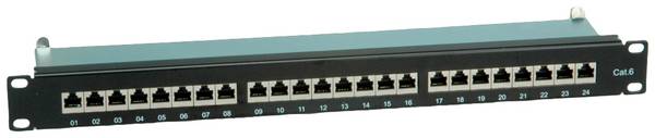 Value 24 portů sieťový Patchpanel CAT 6 1 U