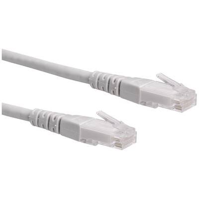 Roline 21.15.0940 RJ45 sieťové káble, prepojovacie káble CAT 6 U/UTP 10.00 m sivá netienený 1 ks