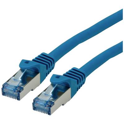Dva modré ethernetové konektory položené vedľa seba. Sú určené na prepojenie sieťových systémov.