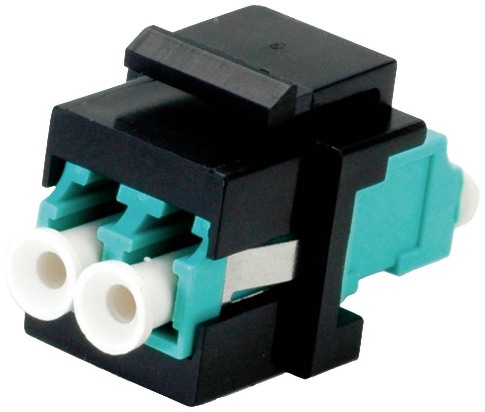 ROLINE Adattatore Keystone in fibra ottica LC/LC duplex, multimodale, OM3