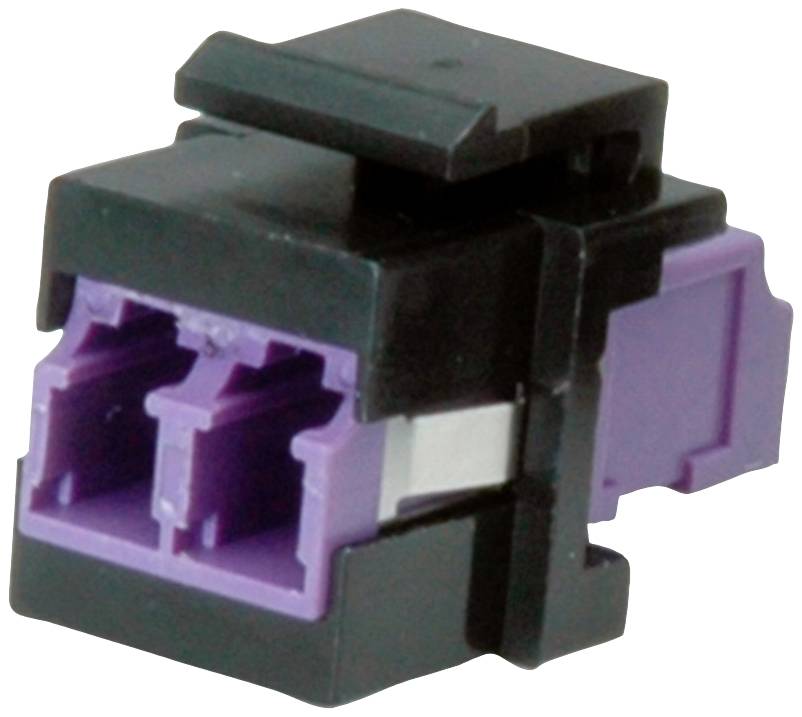 ROLINE Adattatore Keystone in fibra ottica LC/LC duplex, multimodale, OM4