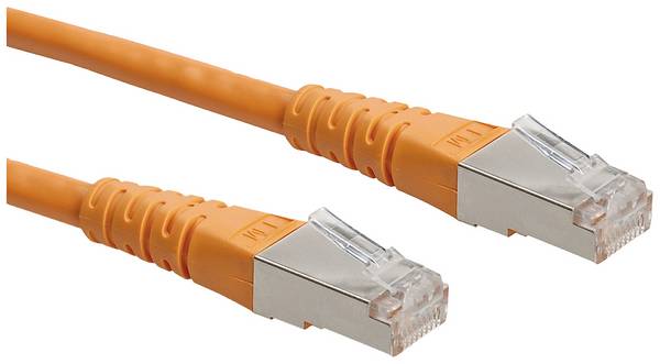 Roline 21.15.1407 RJ45 sieťové káble, prepojovacie káble CAT 6 S/FTP 20.00 m oranžová dvojžilový tienený 1 ks