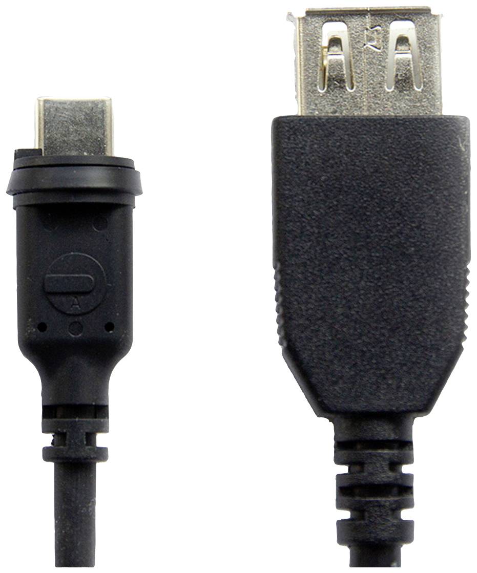 Dva konektory vedľa seba: vľavo konektor Micro-USB, vpravo konektor USB-A.