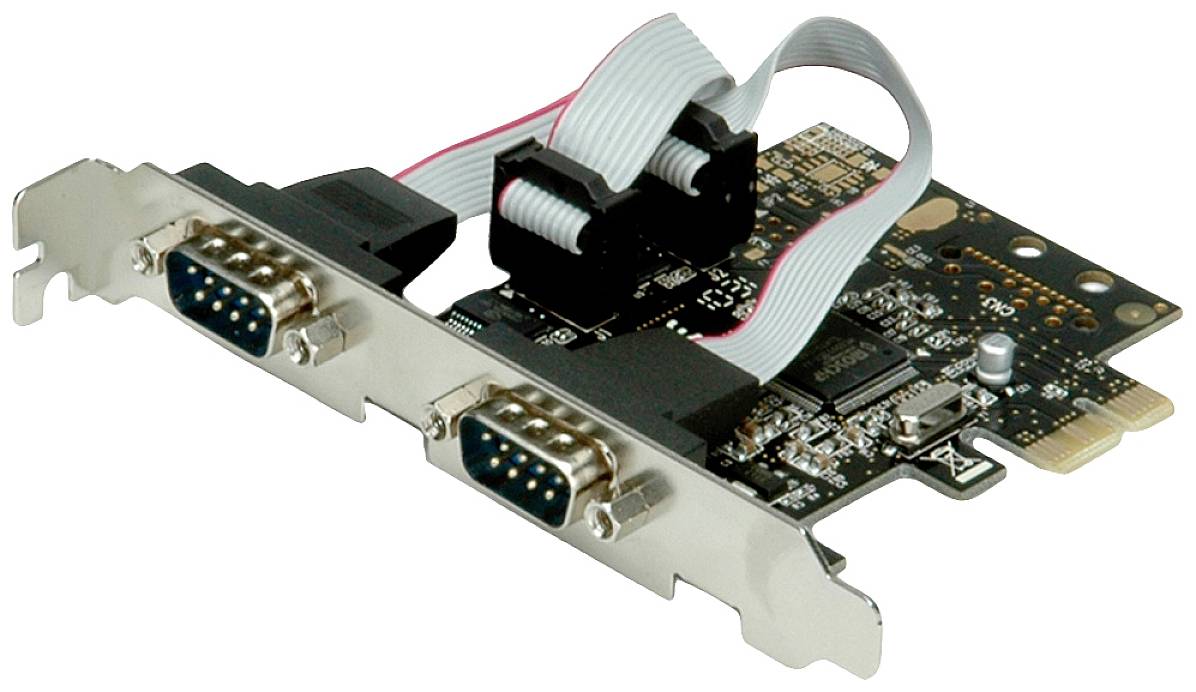 VALUE Scheda PCI Express, seriale RS232, D-Sub 9, 2 porte