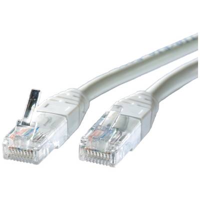 Dva biele ethernetové káble s priehľadnými konektormi, vhodné na prepojenie zariadení v sieti.