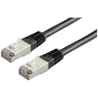 'Dva čierne ethernetové káble s kovovými konektormi'