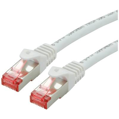 Vedľa seba sú zobrazené dva biele ethernetové káble s červenými konektormi. Používajú sa na sieťové pripojenia.