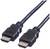Dva čierne HDMI káble so zástrčkami, ktoré sa používajú na prenos audio a video signálov.