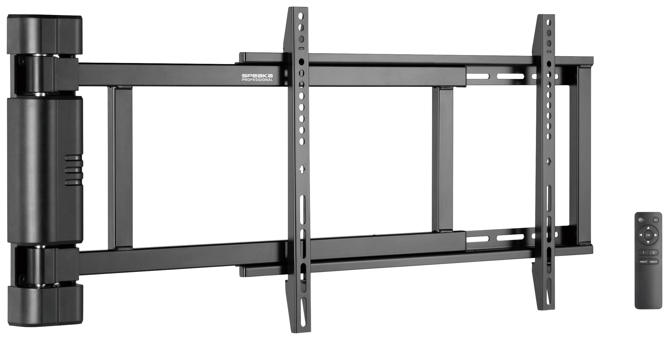 Conrad SpeaKa Professional SP-TVM-701 TV-beugel 81,3 cm (32) - 190,5 cm (75) Met elektromotor, Zwenkbaar Inklapbaar, Met afstan... aanbieding