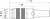 Technický výkres: Pohľadový profil valcového konektora. Rozmery: Priemer 18,5 mm, dĺžka 72 mm, závit M16 x 0,75.