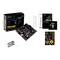 Základná doska ASUS TUF Gaming A520M-Plus II s príslušenstvom: manuál, I/O kryt, samolepky, CD, SATA káble a skrutky.
