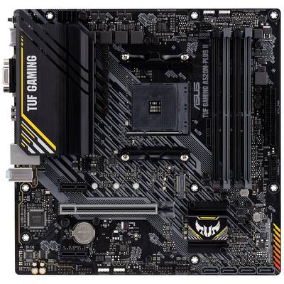 Čierna základná doska s PCIe slotmi, slotmi pre RAM a chladičmi. Označená nápisom 'TUF Gaming' a 'ASUS'.