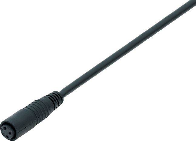 Kábel s guľatým konektorom, vhodný pre elektronické pripojenia alebo audio zariadenia. Konektor má štyri piny.