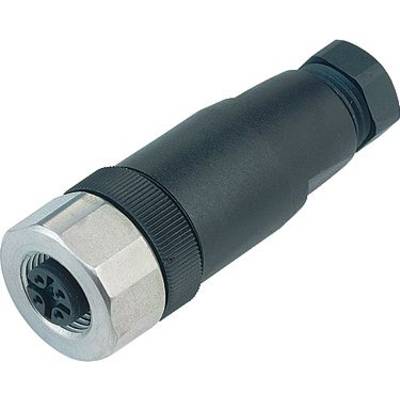 Valcový elektrický konektor s viacerými kontaktmi a čiernym krytom. Vhodný pre priemyselné aplikácie.