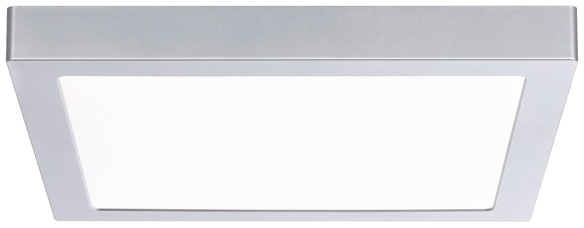 Obdĺžnikový strieborný LED panel poskytuje rovnomerné, neoslňujúce svetlo pre modernú interiérovú osvetu.