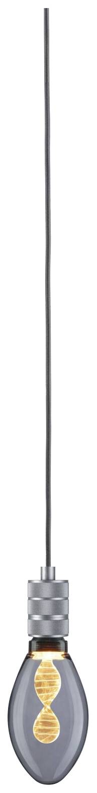 Visiaaca žiarovka so svietiacim vláknom v tvare špirály.