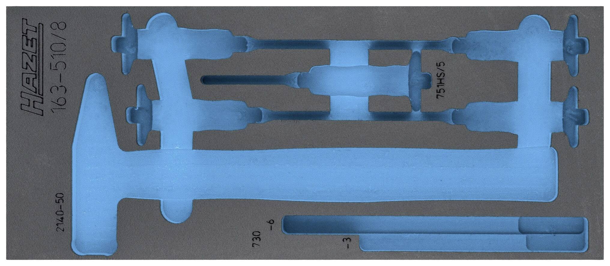 Hazet 163-510L 163-510L Inserto in schiuma (L x L) 172 mm x 392 mm