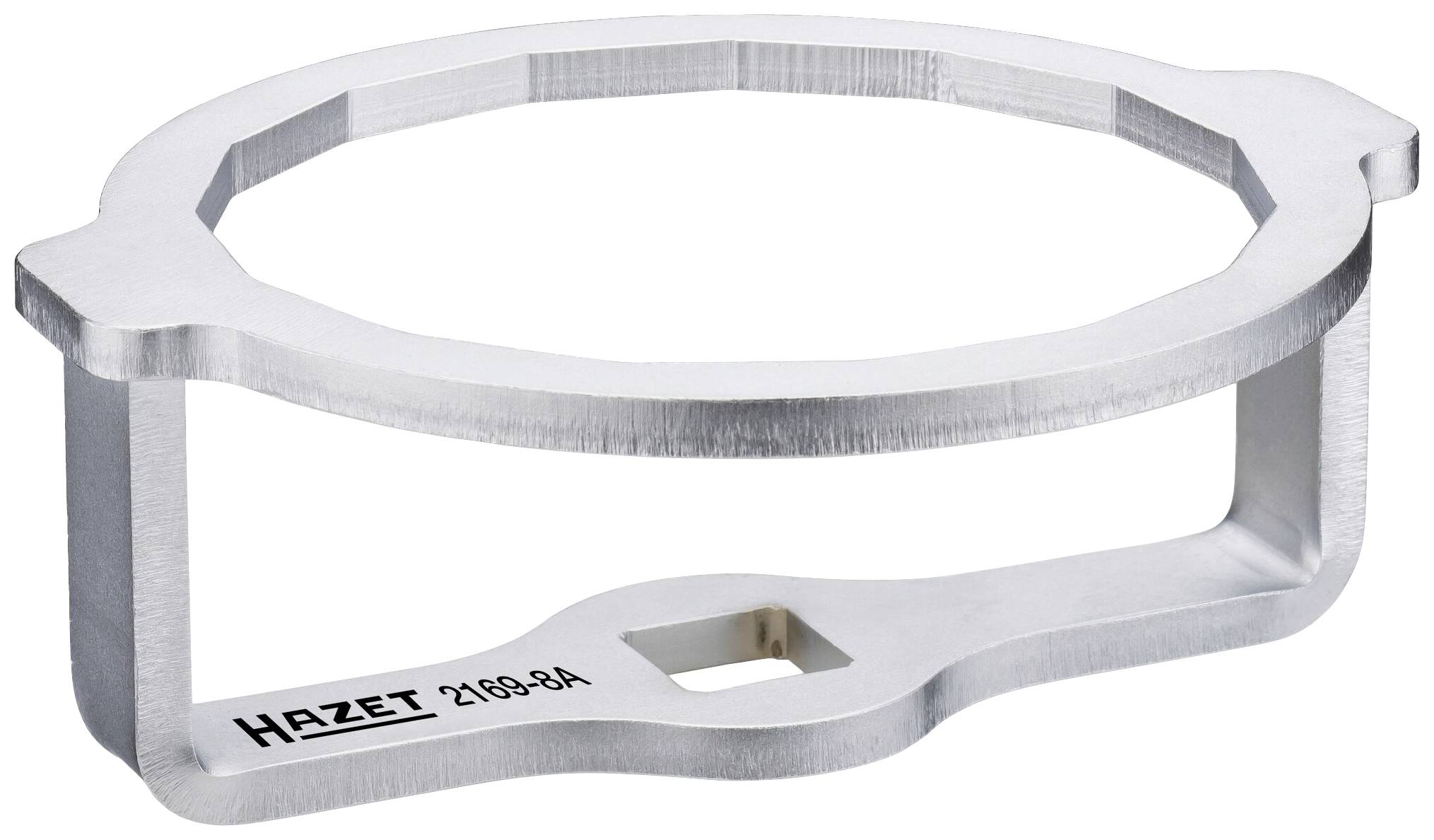 Strieborný Hazet adaptér olejového filtra so šesťhranným otvorom a zabudovaným štvorhranným pohonom.